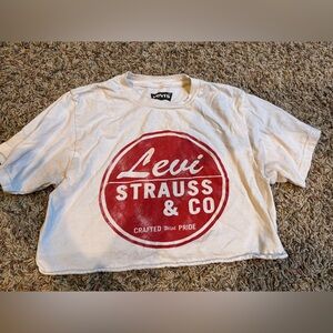 LEVI STRAUSS AND CO CROPPED TEE SHIRT